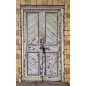 S. M. Fawad, The Old Door, 16 x 26 Inch, Oil on Canvas, Realistic Painting, AC-SMF-247